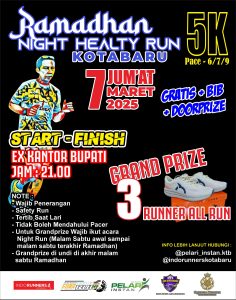 Ramadhan Night Healty Run 5K Kembali Digelar, Grand Prize Menarik Menanti