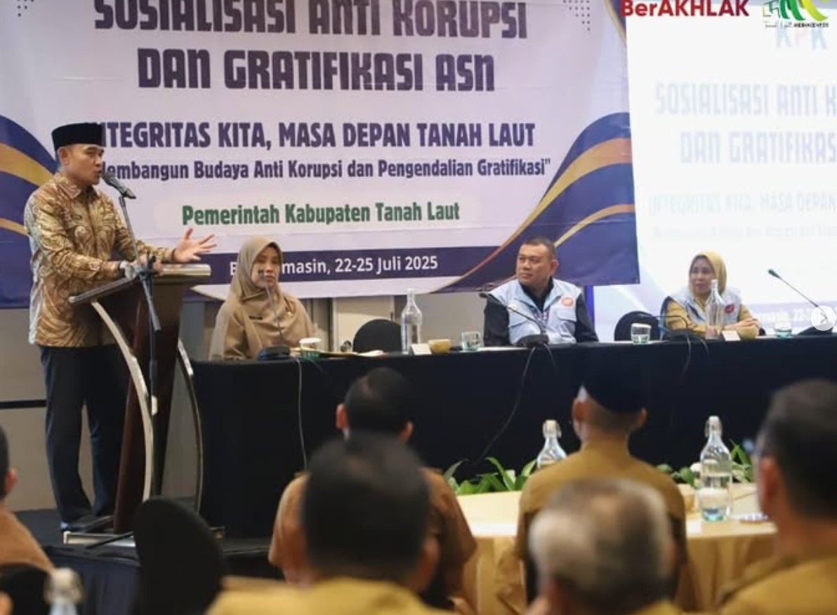 Bupati Tanah Laut Buka Sosialisasi Anti Korupsi dan Gratifikasi untuk ASN