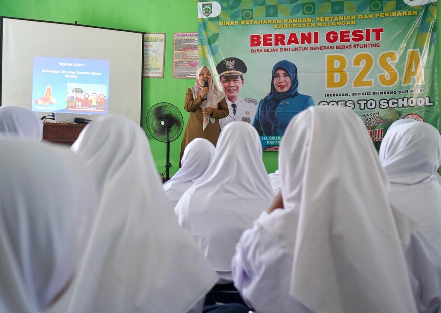 DKP3 Balangan Sosialisasikan Pola Makan Seimbang untuk Cegah Stunting