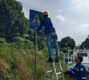 Dishub Balangan Intensifkan Pembersihan dan Inventarisasi Rambu Lalu Lintas