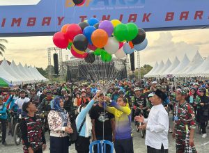 Fun Bike Semarakkan HUT Ke-5 Laskar Merah Putih Tanah Bumbu