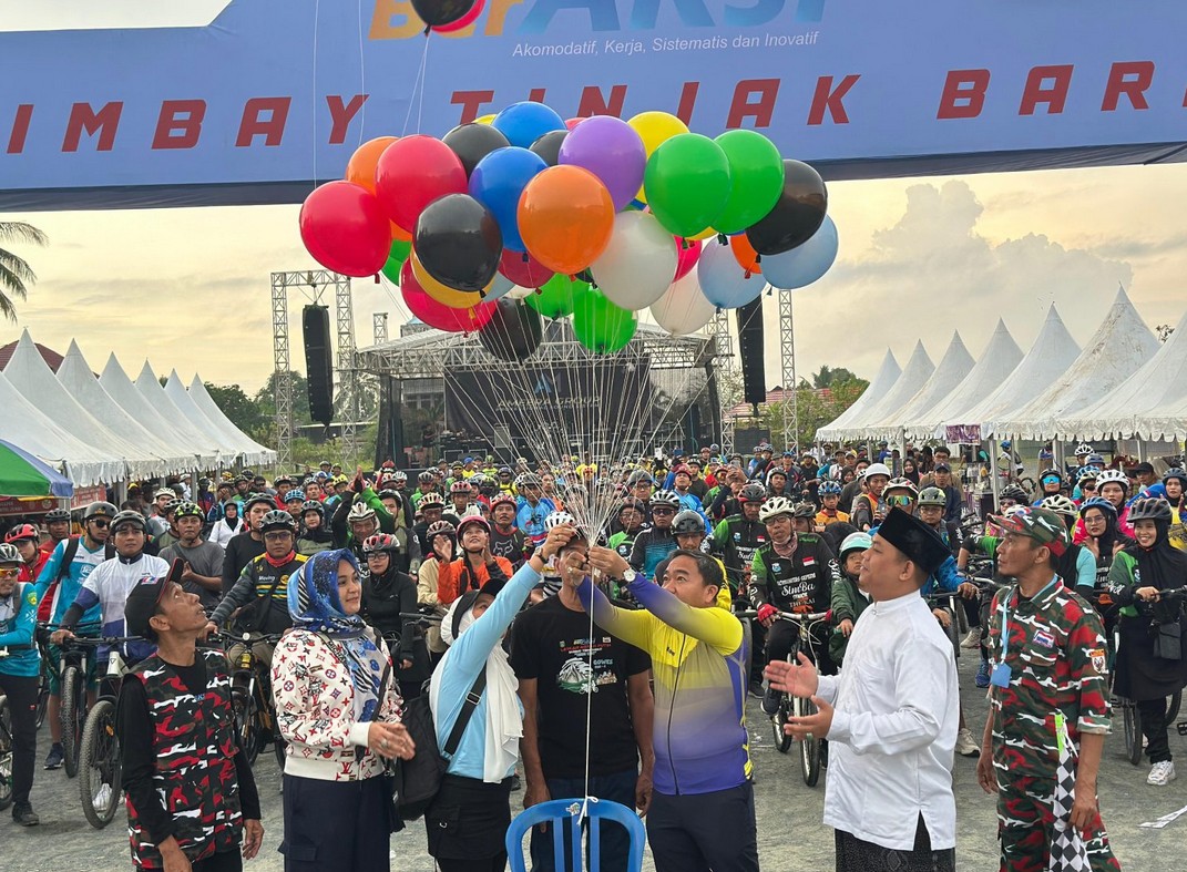 Fun Bike Semarakkan HUT Ke-5 Laskar Merah Putih Tanah Bumbu