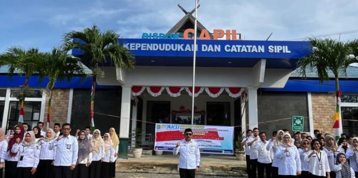 Disdukcapil Tanah Bumbu Gelar Apel Budaya Kerja, Targetkan Predikat WBBM 2026