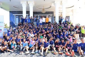 Semarak Kemerdekaan, Ratusan Pelajar Ikuti Fun Run Susur Sungai Barito di Tabunganen