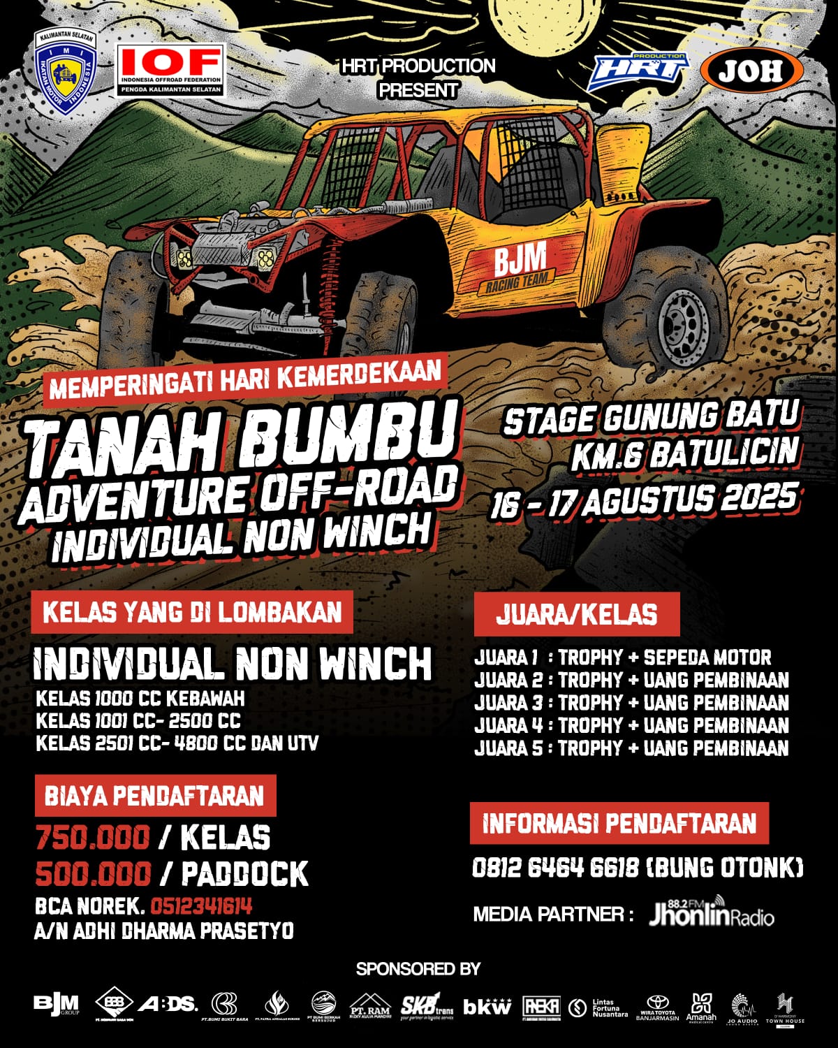 - Tanah Bumbu Adventure Off-Road Siap Panaskan HUT RI ke-88