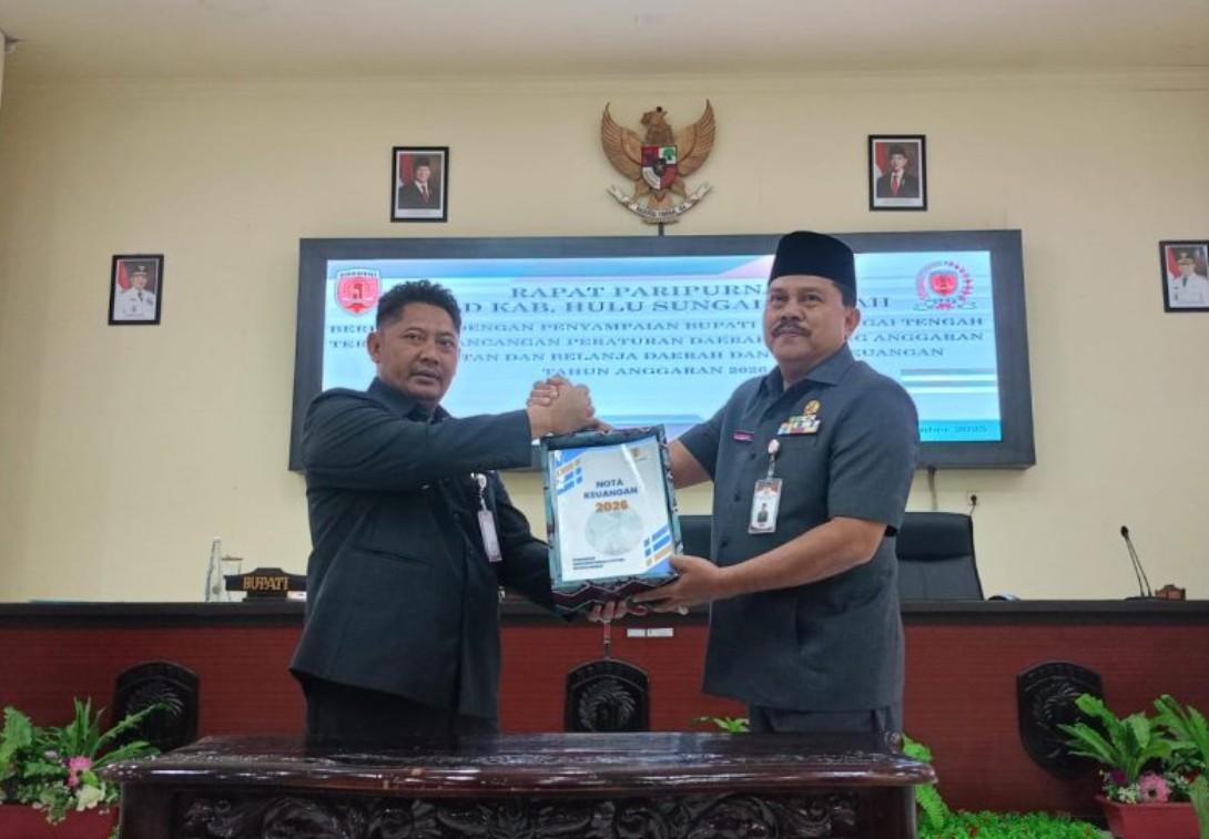 Bupati HST Ajukan RAPBD 2026, Target Pendapatan Naik 15,63 Persen