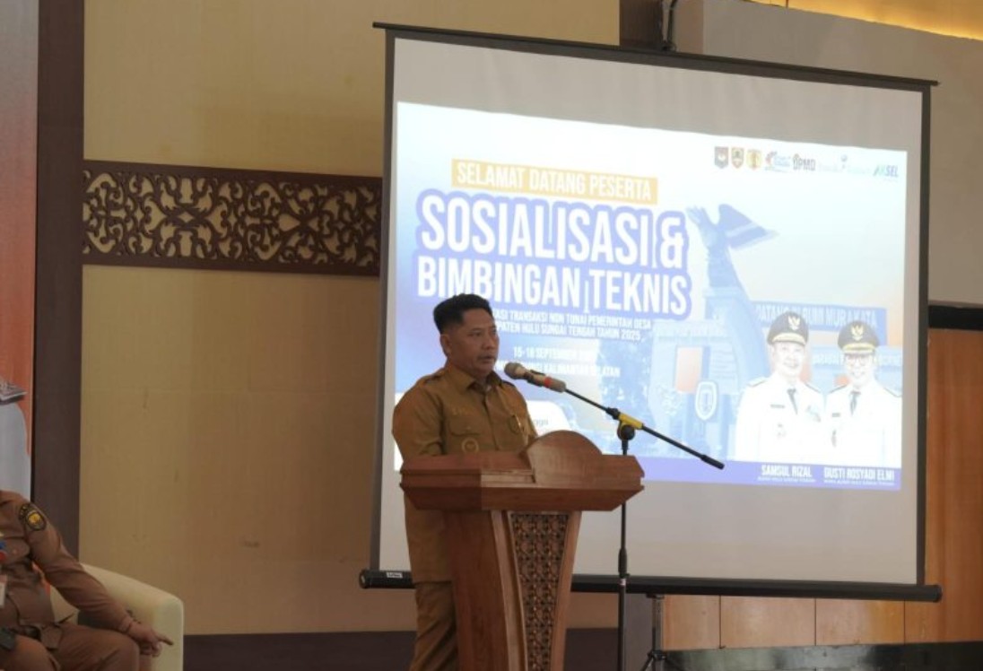Bupati HST Dorong Desa Terapkan Transaksi Non Tunai untuk Tata Kelola Keuangan yang Akuntabel