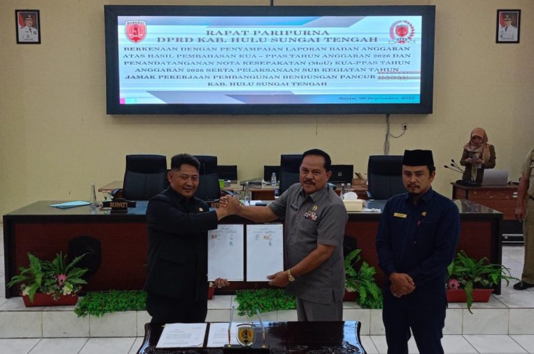 Pemkab HST dan DPRD Sepakati KUA-PPAS 2026, Jadi Landasan Penyusunan APBD