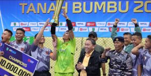 Tim Yonif 828 TP/BWM Raih Juara Umum Futsal Bupati Tanah Bumbu Cup 2025